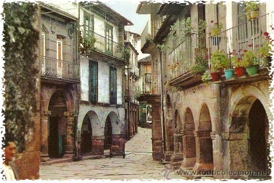 Soportais de Ribadavia o m�is t�pico deste pobo. Esta � a postal con m�is cor.lor